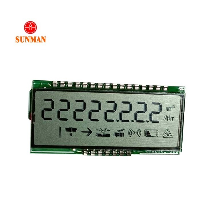 Cheapest custom small size programmable lcd display screen for water meter