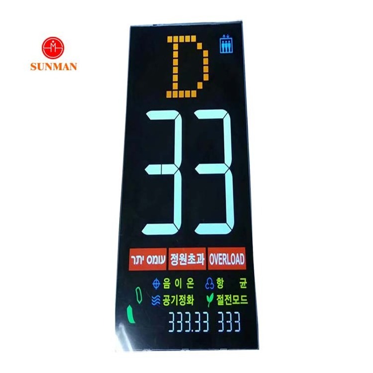 Cheap price LCM control alphanumeric manufacture customized elevator display 7 segment LCD panel