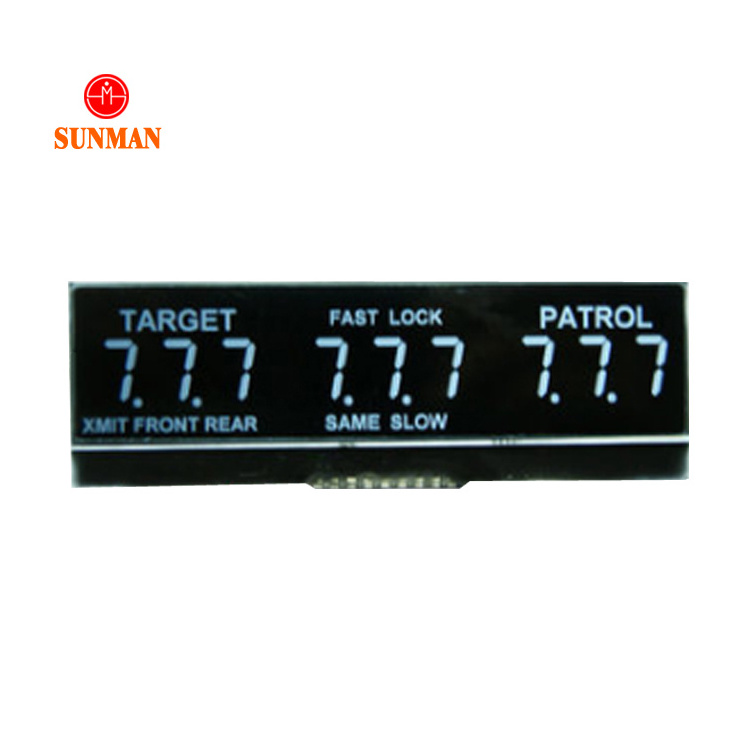 Custom cog type VA LCD Display 7-Segment LCD Module With High Brightness silk screen