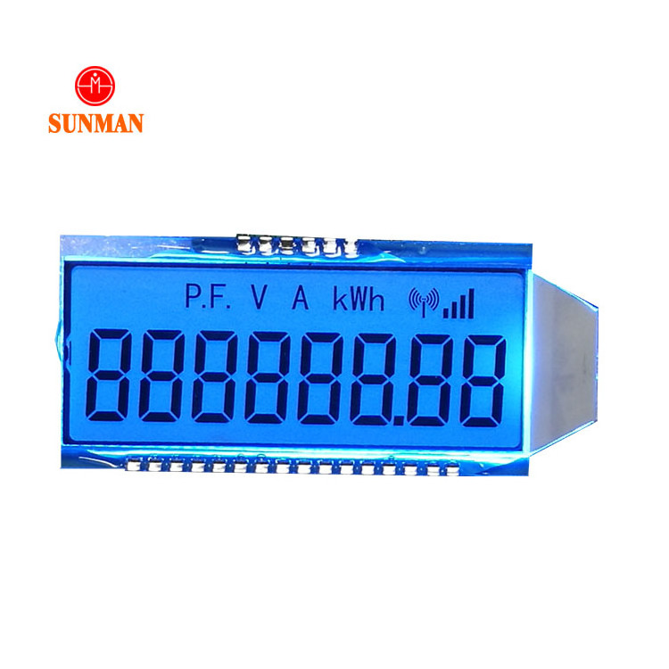 factory direct cheap customized size LCD display 7 segment digit LCD screen for power energy meter