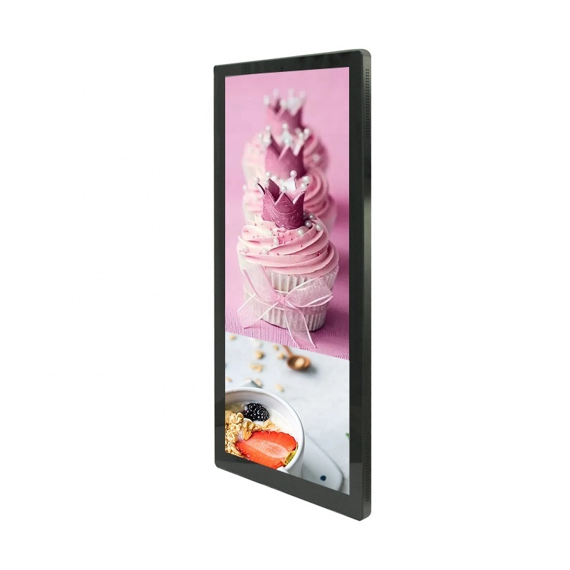 new arrival 25 inch  ultra slimmer stretch bar digital signage elevator advertising screens monitors LCD elevator display