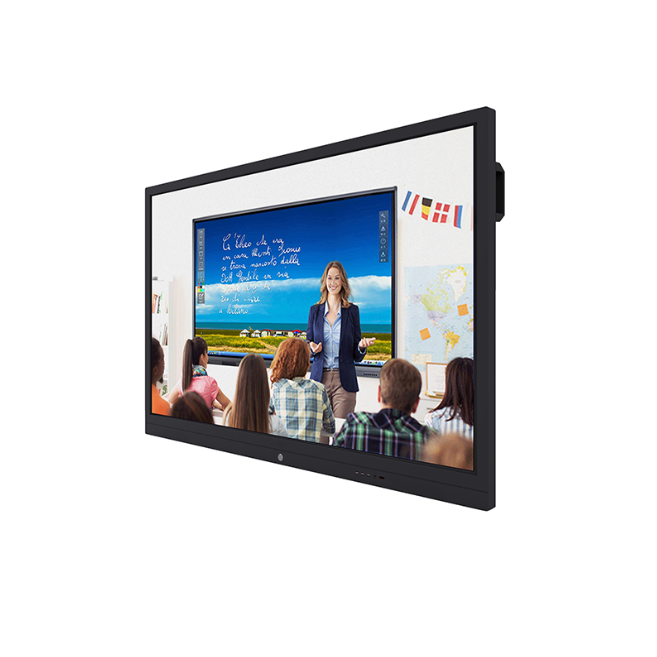 65 inches infrared touch screen interactive whiteboard with education software OPS PC mainboard Windows Android double system