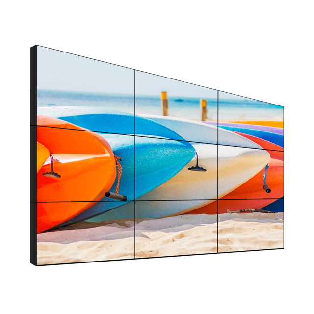 indoor 2*2 3*3 55 inch lcd video wall led video wall with narrow bezel 3.5mm for advertising