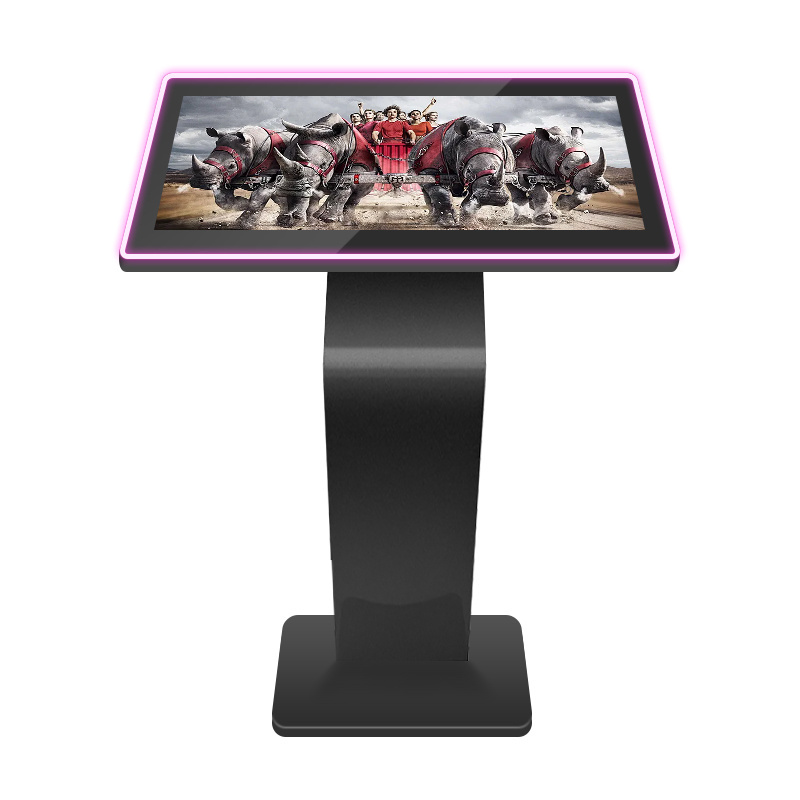 43inch PC kiosk All In One Totem  multi touch game table touch screen Kiosk with  Flashing LED Strip