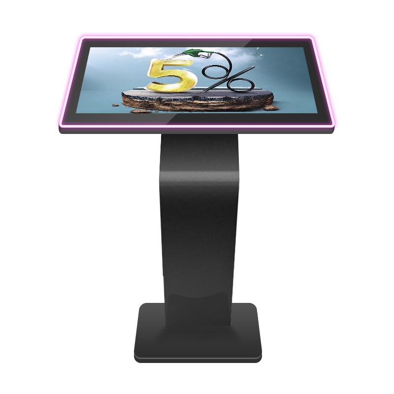 43inch PC kiosk All In One Totem  multi touch game table touch screen Kiosk with  Flashing LED Strip