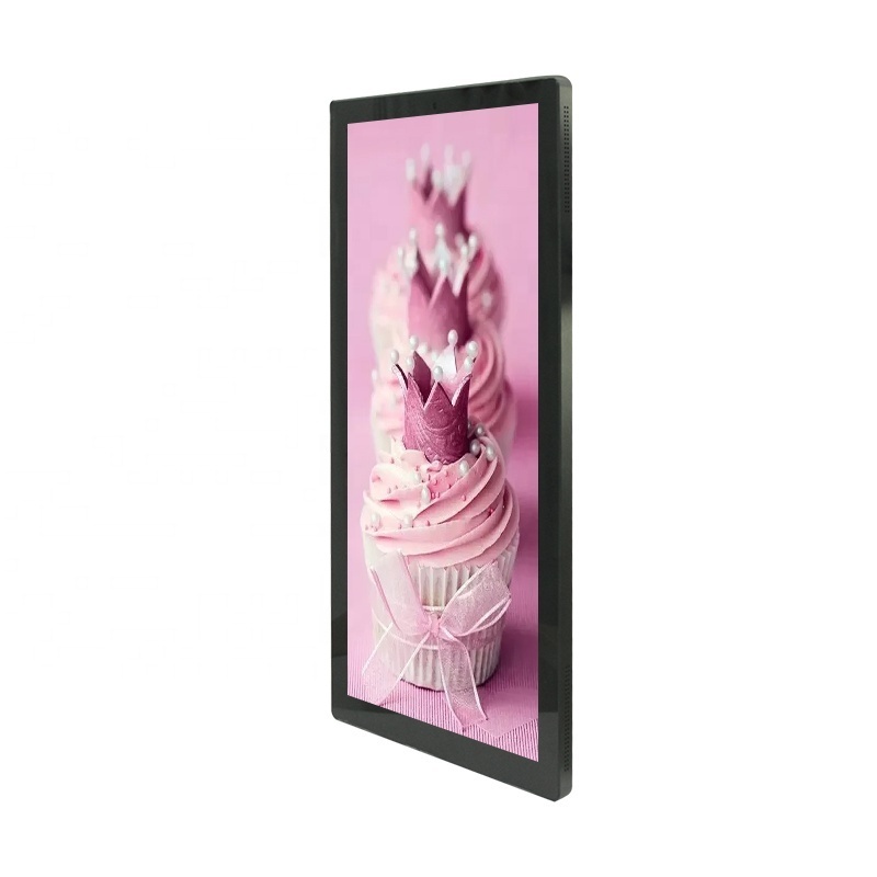 new arrival 25 inch  ultra slimmer stretch bar digital signage elevator advertising screens monitors LCD elevator display