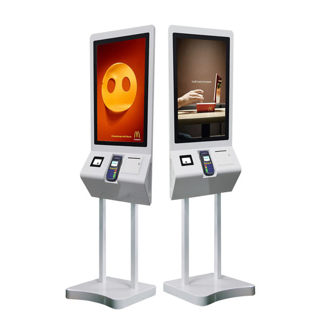 27 Inch  Touch Self Service Kiosk Ordering Checkout Kiosk  Digital Bill Payment Vending Machine for Restaurant Coffee House