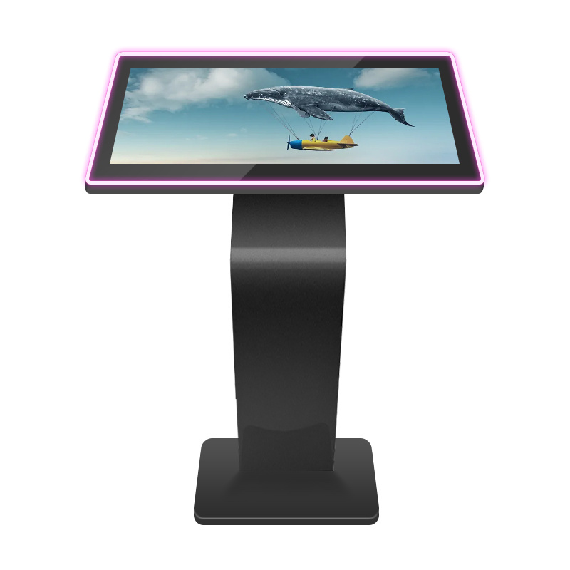 43inch PC kiosk All In One Totem  multi touch game table touch screen Kiosk with  Flashing LED Strip