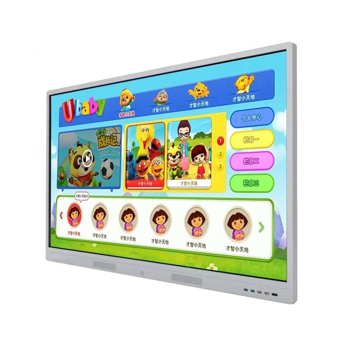 Electronic USB Interactive Whiteboard Smart Board Portable Digital Signage LED Customized Smart Tv 65 Inch Smart Blackboard