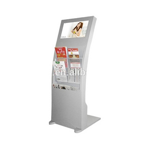 19" brochure lcd kiosk android totem digital signage equipment advertising shelf touch screen