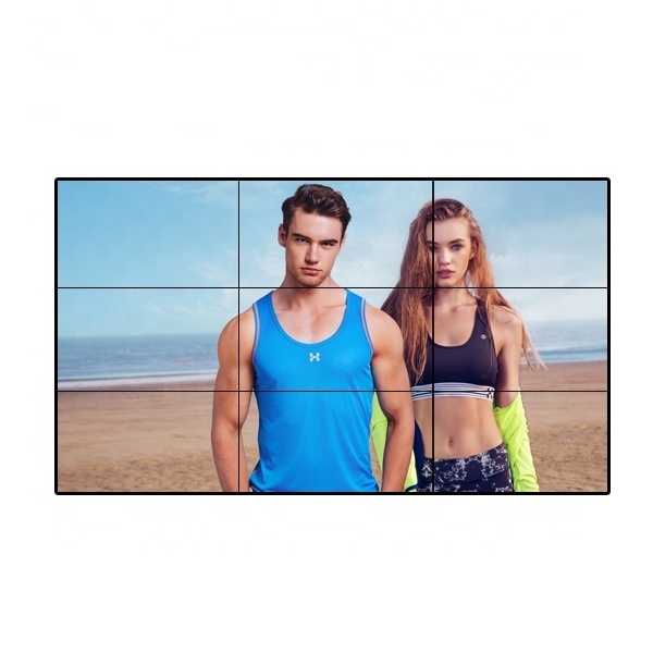 BOE High Brightness LCD Advertising Display Ultra Slim 55 Inch Bezel Lcd Video Wall 3.5mm 500nits Black Led Video Wall Panel 8ms