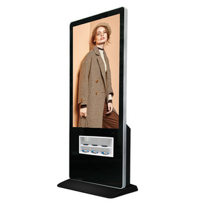 55 Inch Phone Charging Station Vending Machine Advertising Share Power Bank Rental Kiosk Mobile Cell Phone Charging Kiosk