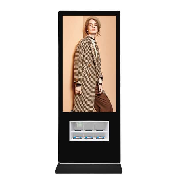 55 Inch Phone Charging Station Vending Machine Advertising Share Power Bank Rental Kiosk Mobile Cell Phone Charging Kiosk