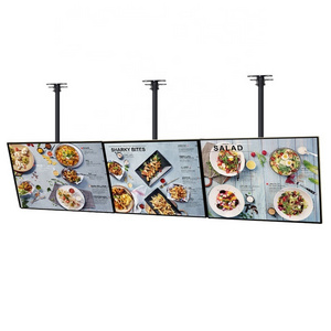 Restaurant Wall LCD Menu Board Ceiling Mount 32" 55 inch Indoor Android Advertising Screen Digital Menu Board For Restaurant