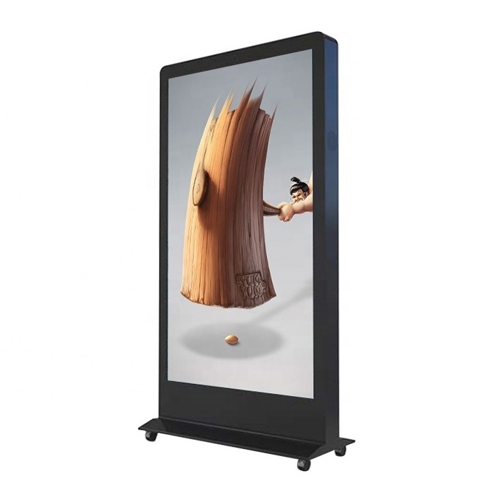 86 inch big screen outdoor LCD digital signage Android system with touch screen 4G waterproof outdoor kiosk