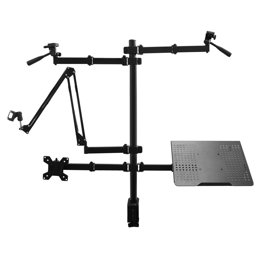 Live stream Arms Compatible Camera Lighting tablet Vesa Monitor Clamp Stand Desktop Arm Bracket Dual Monitor Mount Laptop Stand