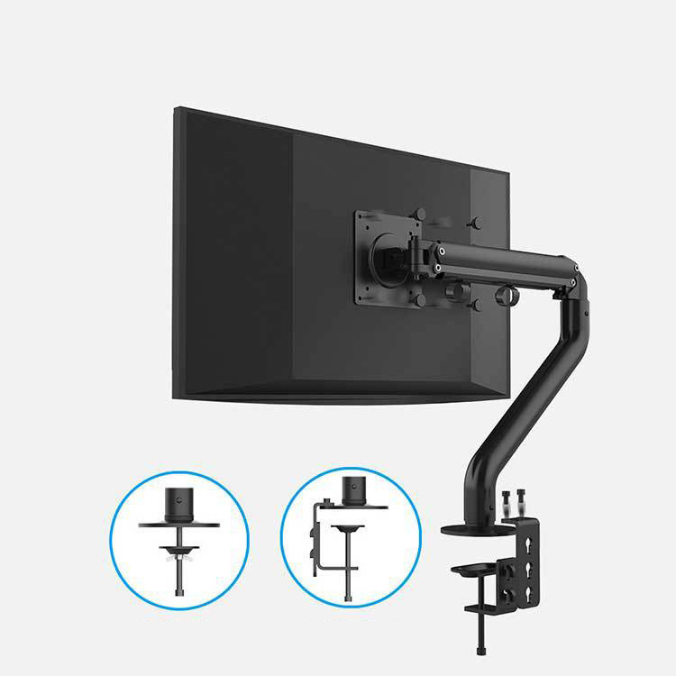 2022 MG Swivel Gas Spring Desk Mount With Long Arm Ultra Wide Full Motion for 13-32'' Monitors up to 18 lbs