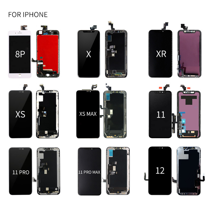 Phone lcd factory for iphone screen 6 7 8 plus X XR XS MAX 13 14 pro max 11 12 jk pantalla original display gx for iphone