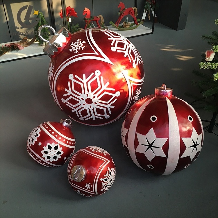 Good Quality Commercial Supplies Decoration Ornaments Resin Christmas Ball With LED Light decoracion de navidad