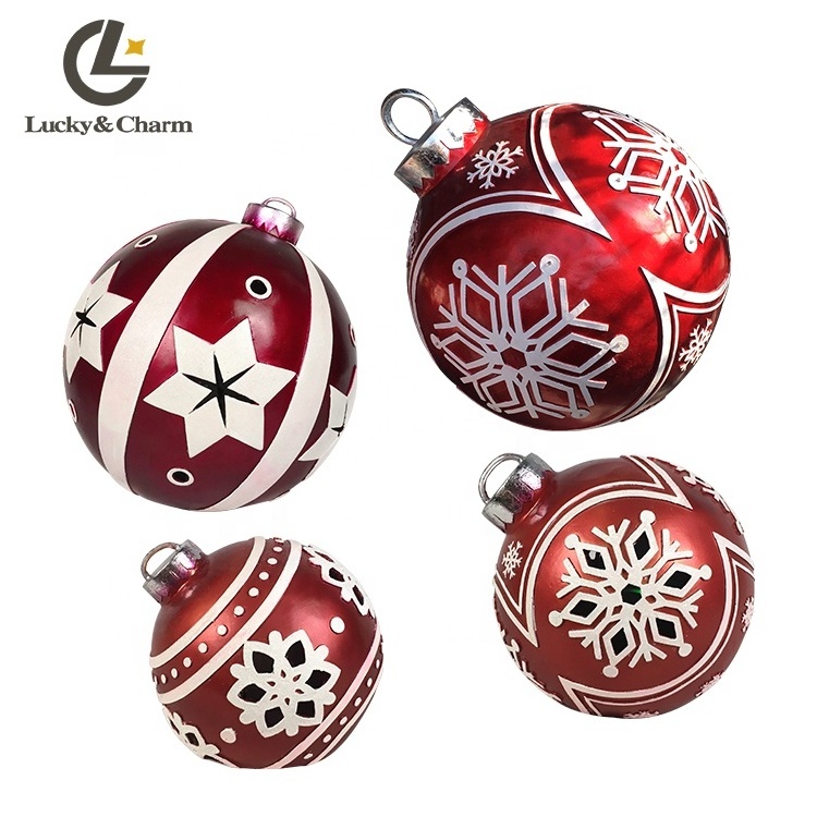 Good Quality Commercial Supplies Decoration Ornaments Resin Christmas Ball With LED Light decoracion de navidad