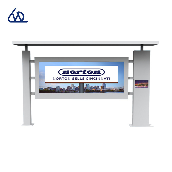 86 inch high quality Street Advertising LCD screen display Used Bus Shelter Solar Bus Station Bus Stop for Sale