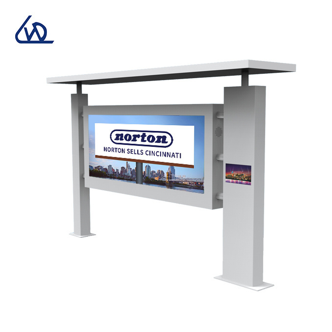 86 inch high quality Street Advertising LCD screen display Used Bus Shelter Solar Bus Station Bus Stop for Sale