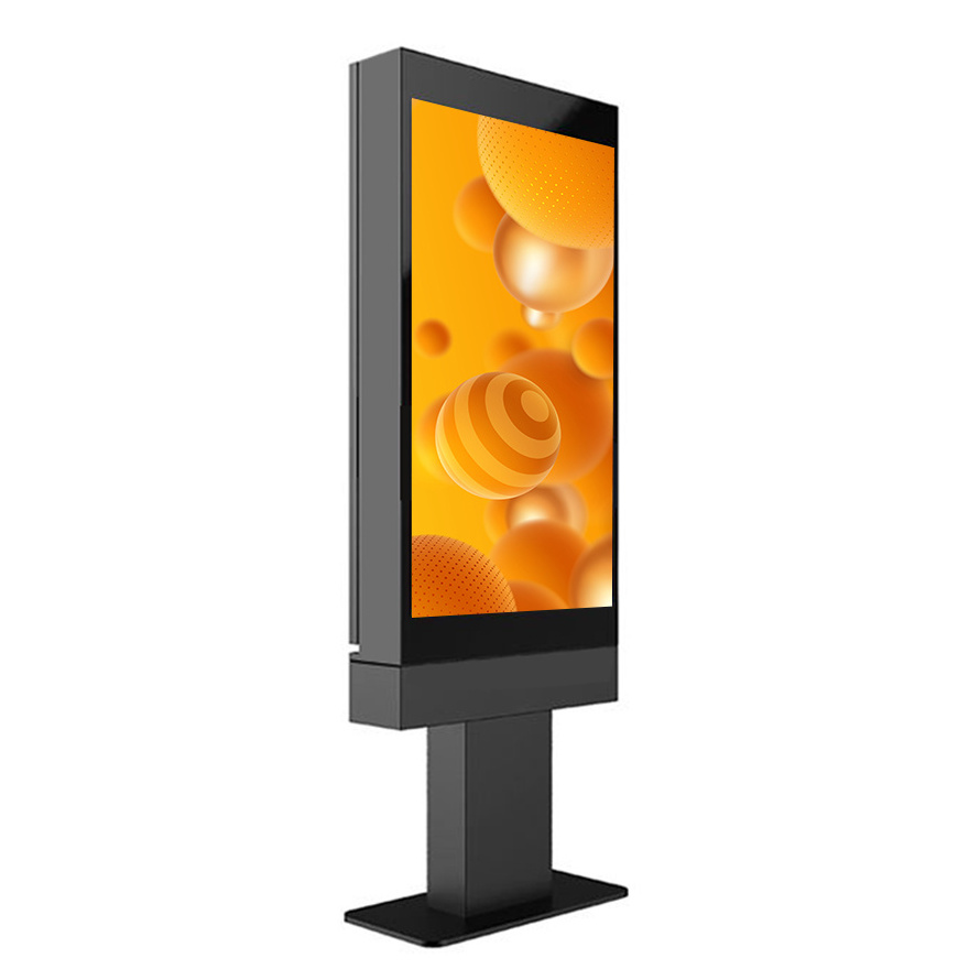 Outdoor Single double Triple 55 Inch LCD screen Drive thru Menu Boards Outdoor Waterproof Advertising digital signage kiosk