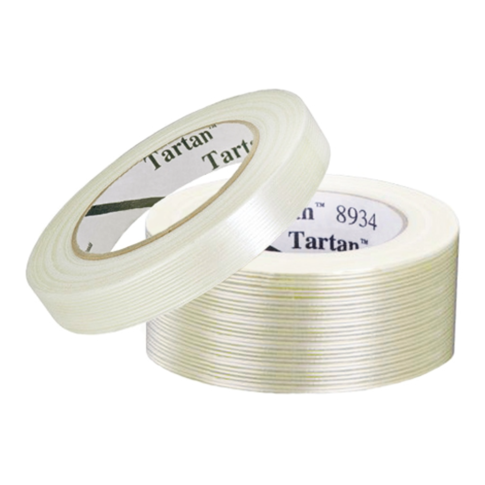 Filament Tape 8934, Clear, 10 mm x 27.5 m, 4 mil Industrial Filament Tape