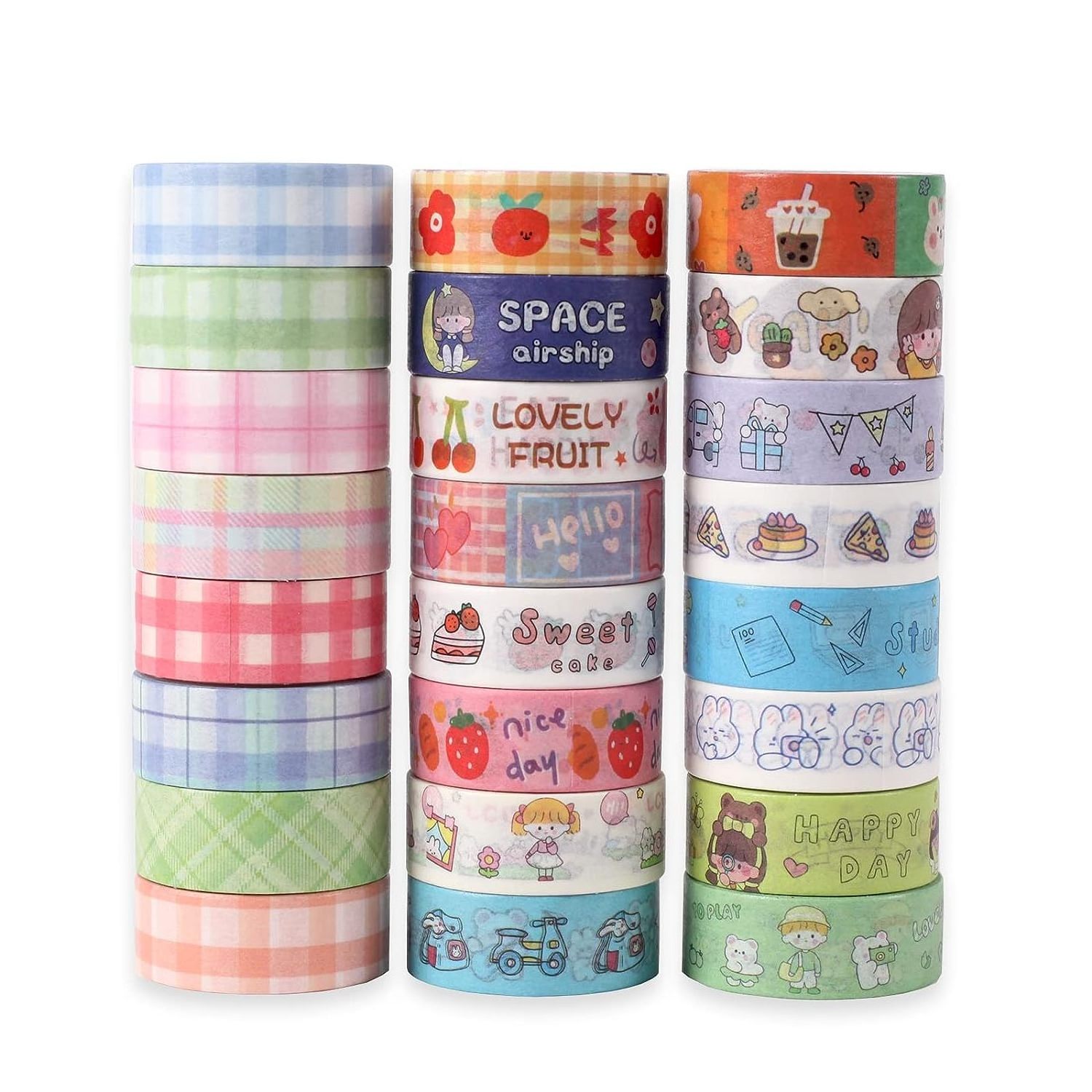 Washi Tapes Wholesale Washi Tape Sticker Roll  Custom Tape Cartoon Sticker