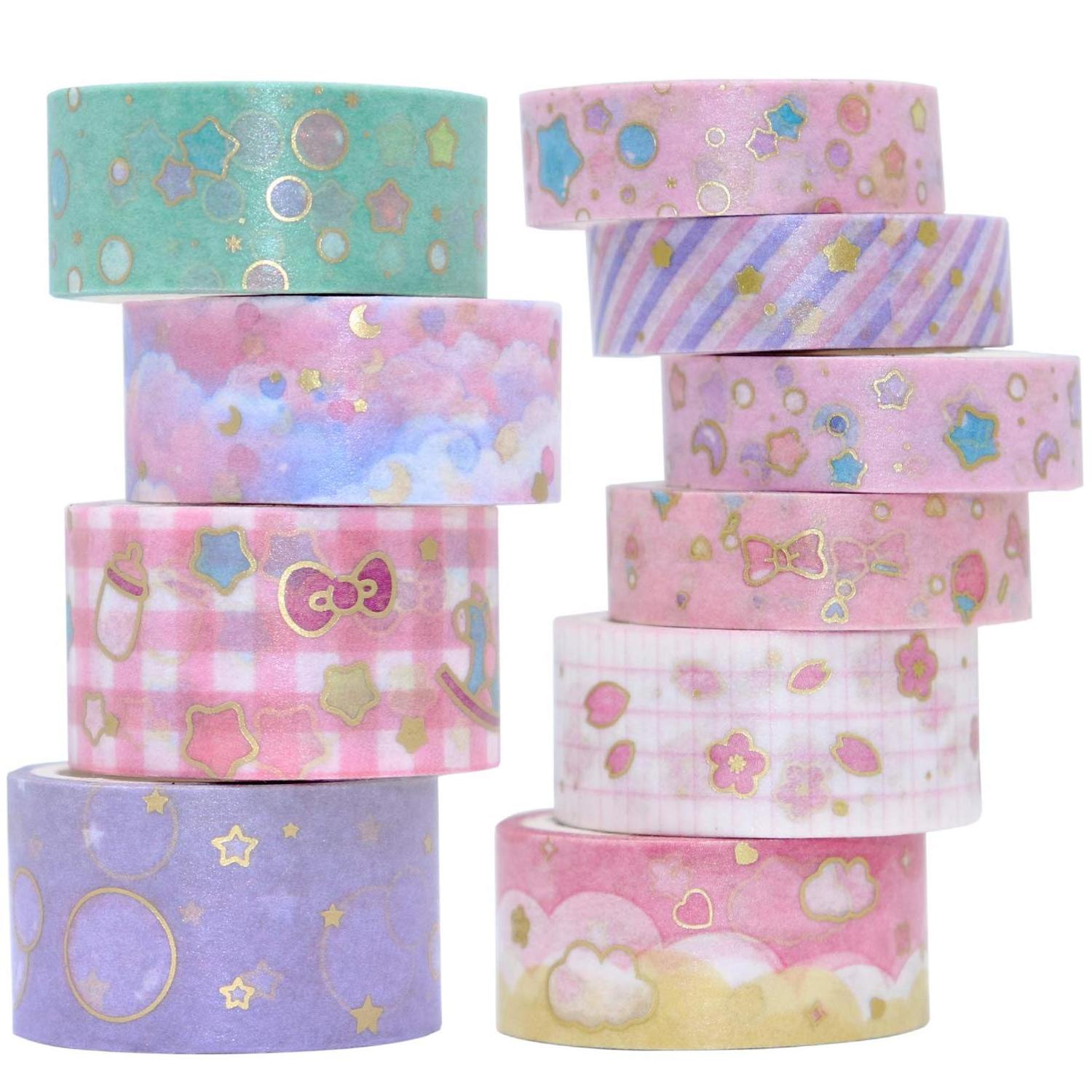 Washi Tapes Wholesale Washi Tape Sticker Roll  Custom Tape Cartoon Sticker