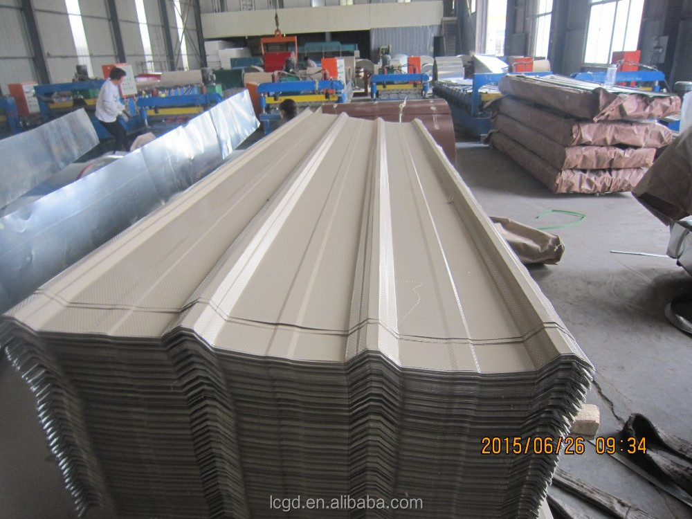 decorative pattern prepainted corrugated metal zinc aluminum steel sheet