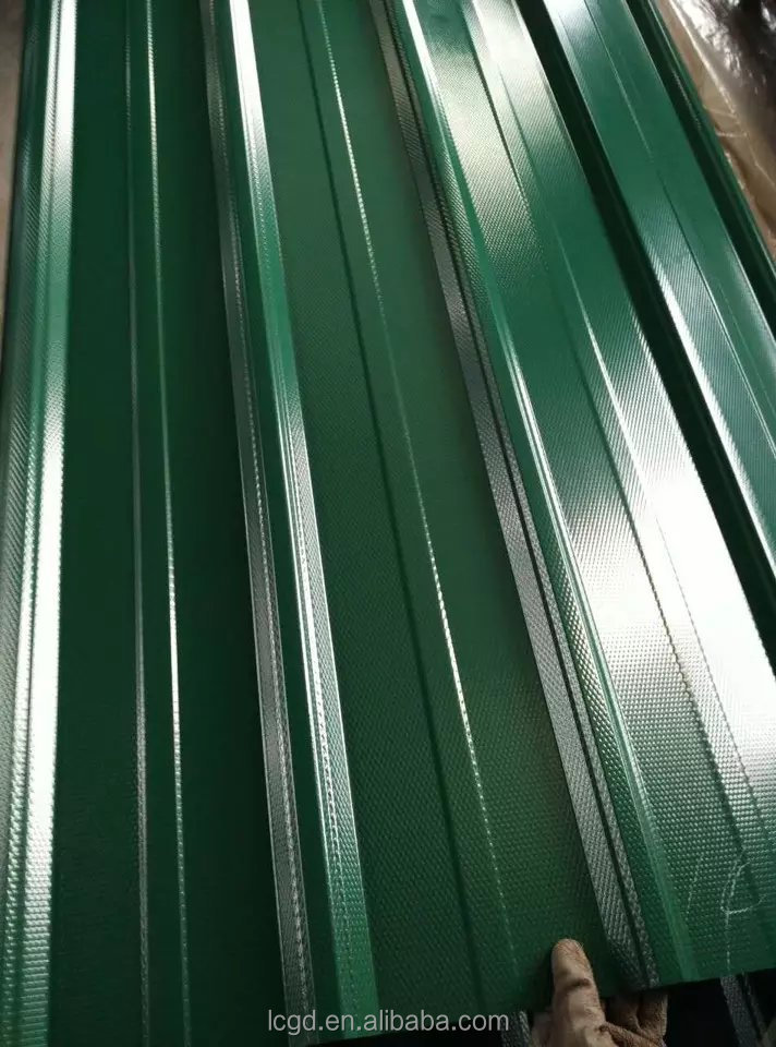 decorative pattern prepainted corrugated metal zinc aluminum steel sheet