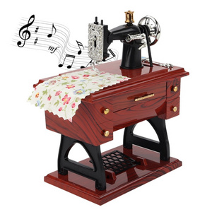 Wholesale Plastic Various Arts And Crafts Mini Music Box Sewing Machines