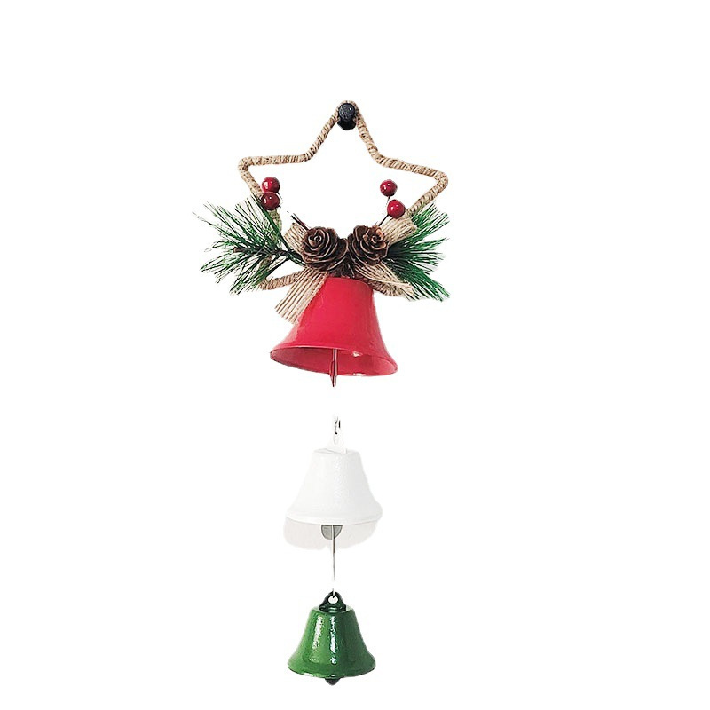 Holiday Decor Christmas Tree Bells Ornaments Iron Decorations Hanging Christmas Tree Accessories