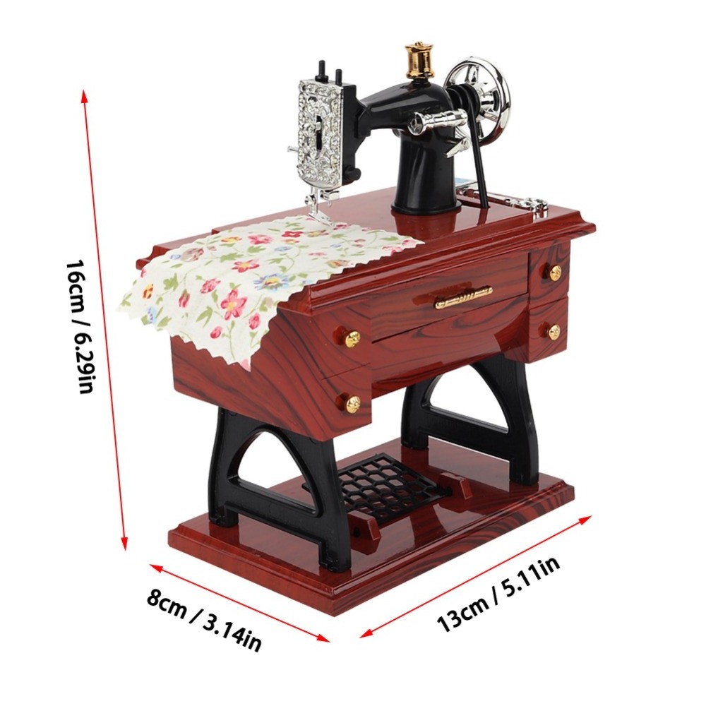 Wholesale Plastic Various Arts And Crafts Mini Music Box Sewing Machines