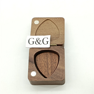 Unique Design Personalized Guitar Pick Storage Custom Guitar Pick Wood Box Plectrum Organizer Guitar Pick Box