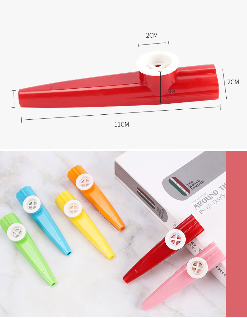 Musical Instruments Educational Manipulative Toys Custom Logo Plastic Kazoo