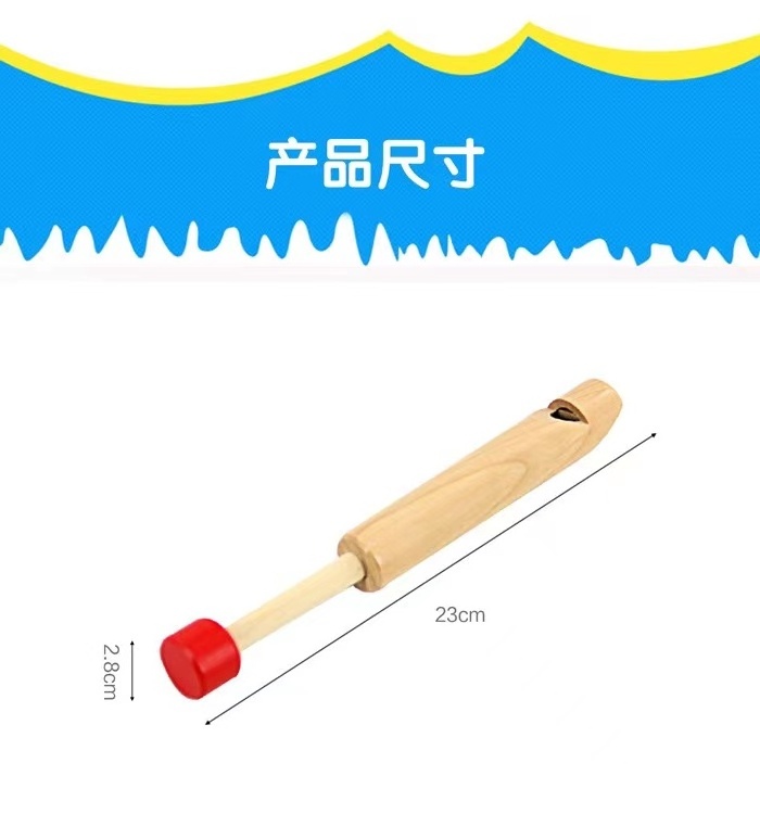 Factory Wooden Whistles For Kids Piccolo Toys Whistle