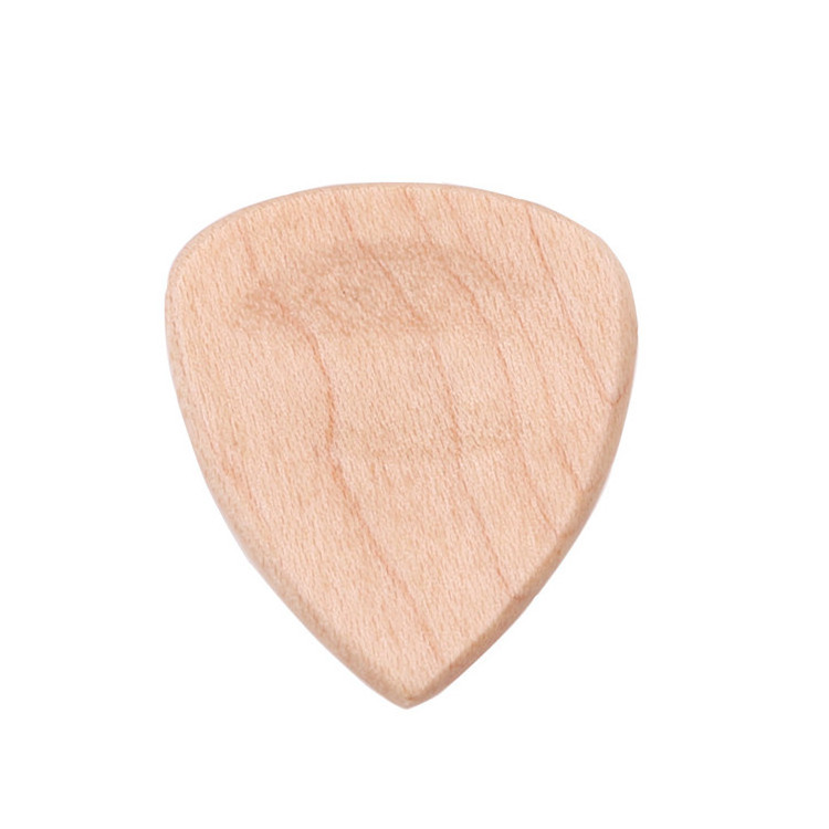 Hot Selling  Custom Cheap Engraved Maple Wood Guitar Pick