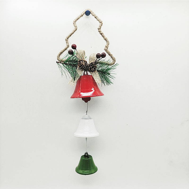 Holiday Decor Christmas Tree Bells Ornaments Iron Decorations Hanging Christmas Tree Accessories