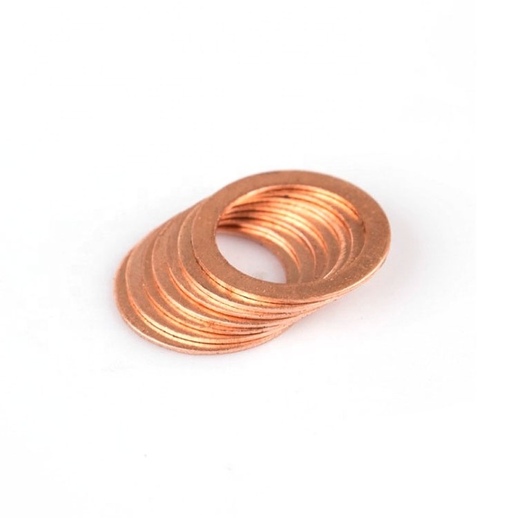 Wholesale Customized High Quality Copper Washer Sealing Gasket Copper Gasket