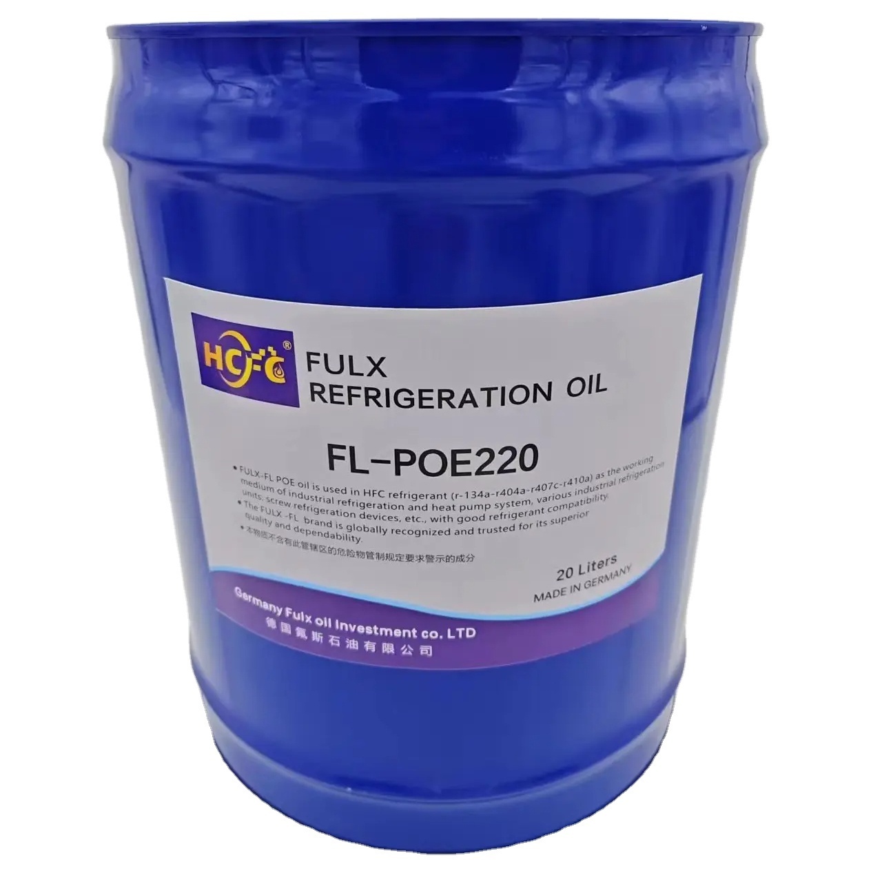 Synthetic Refrigeration Lubricant POE Oil FL-POE170-20L for sale