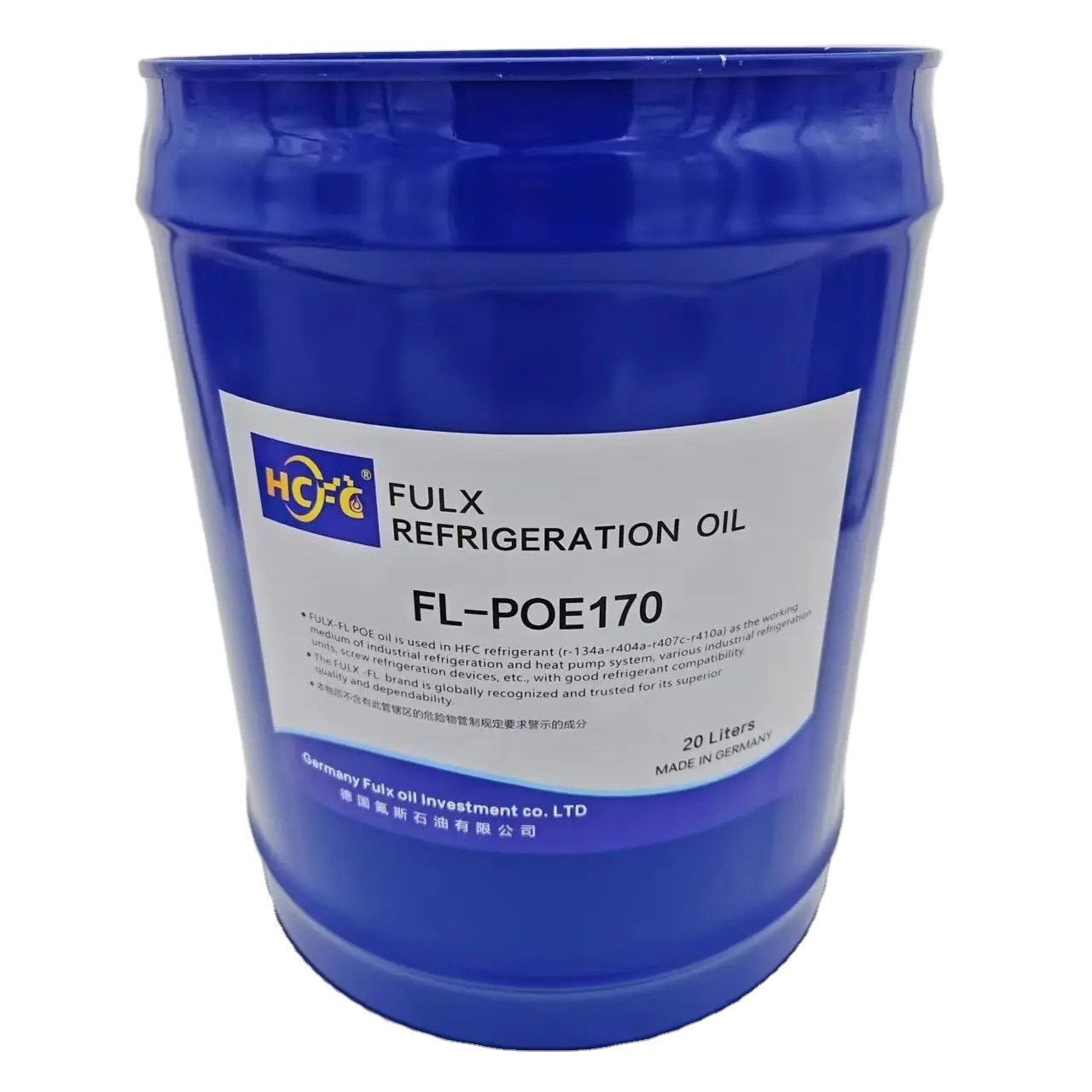 Synthetic Refrigeration Lubricant POE Oil FL-POE170-20L for sale