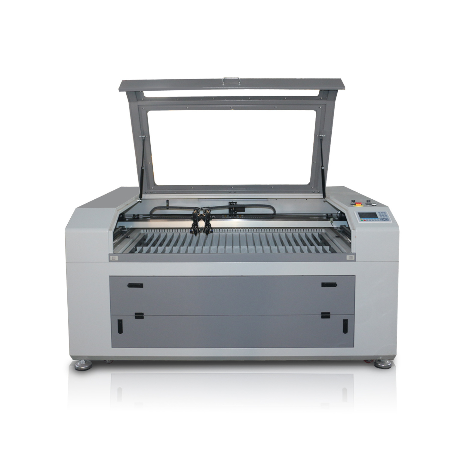 High precision 1390 80w 100w 130w CO2 laser engraving cutting machine single/double heads with ruida