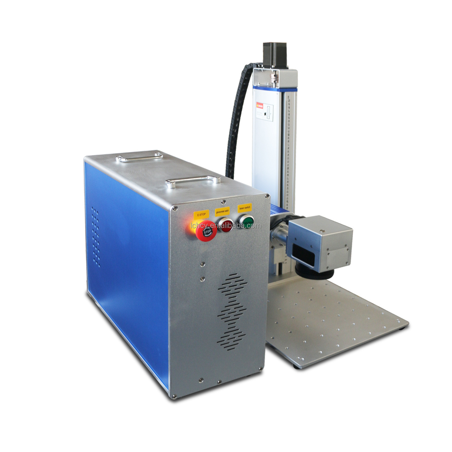 factory price 2.5d 100W fiber laser marking machine for metal coins jewelry with Ezcad3 software