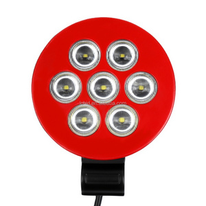 Hot sale 21W 12V 24V Red bulbs lamp bar offroad suv atv boat 4wd car accessories LED work light Spotlight