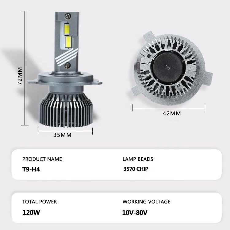 Led H1 H4 H7 H8 H9 H11 12000LM 120W 6500K Car LED Headlights White Fog Lamps 9005 HB3 9006 H4 Fog Light Bulbs