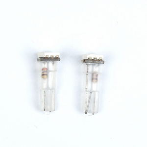 LC In stock Led car T5 socket base 5050 5smd light bulb License Plate Light Wedge Reading light bulb