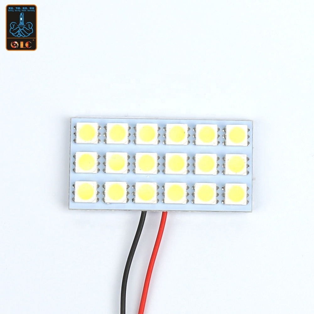 LC In stock Led car T5 socket base 5050 5smd light bulb License Plate Light Wedge Reading light bulb