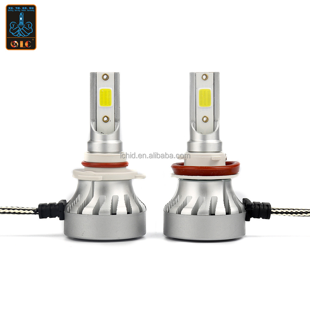 A6 9005 Auto Car Cheap 9005 9006 H7 H4 H11 H1 H13 9004 9007 3200lm Car Led Light Bulb Kit Fan Cooling H15 H7 H4 Led Headlight LC